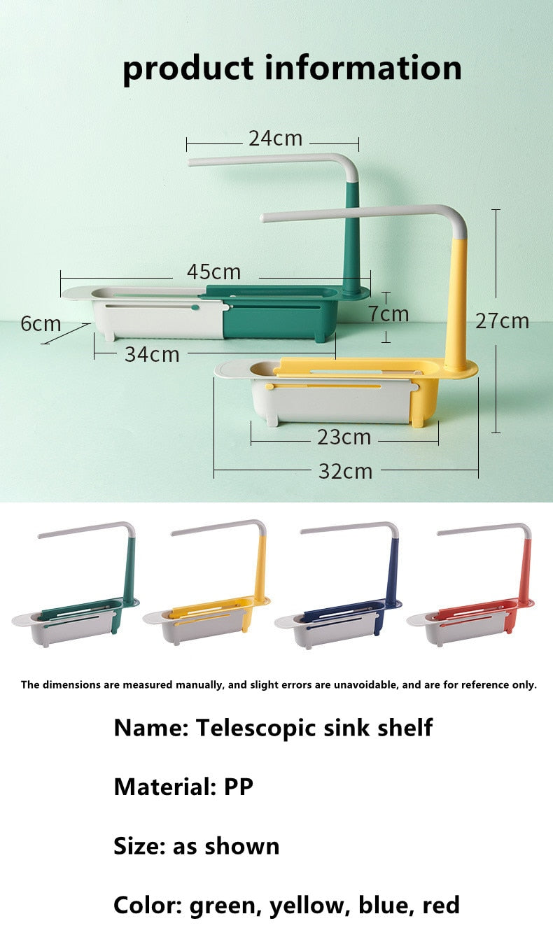 Telescopic Sink Shelf Organizer freeshipping - AvalanSuomi