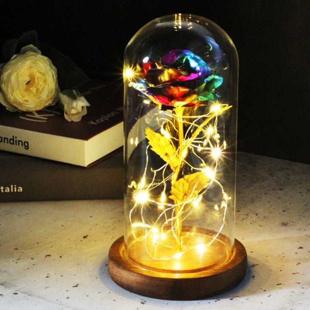 Artificial Eternal Rose LED Light freeshipping - AvalanSuomi